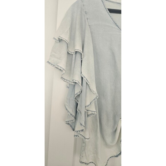 Given Kale Lightweight Denim Top. - Picture 3 of 10